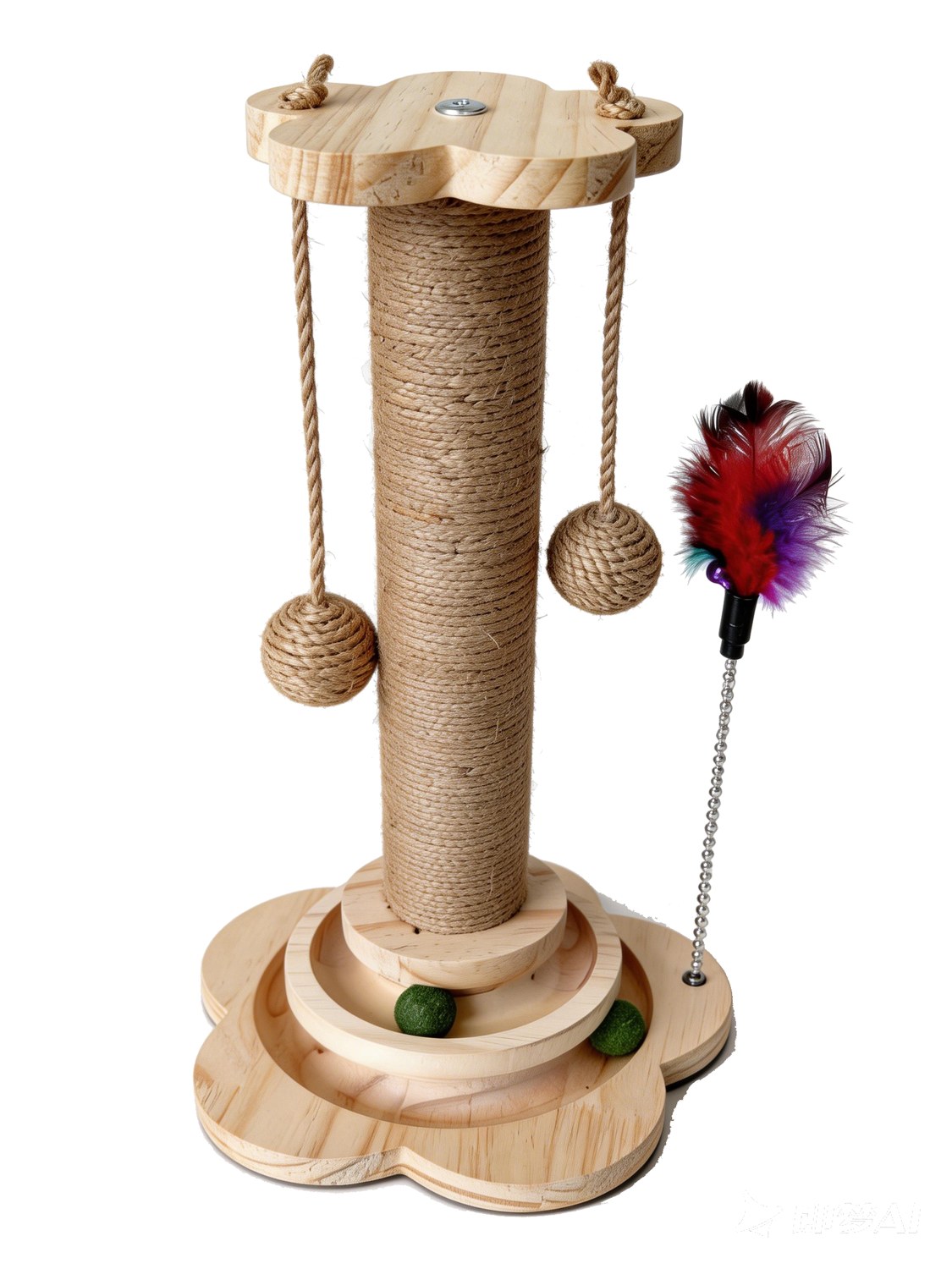 Cat Activity Toy in pine — Dalico Pets DP-021