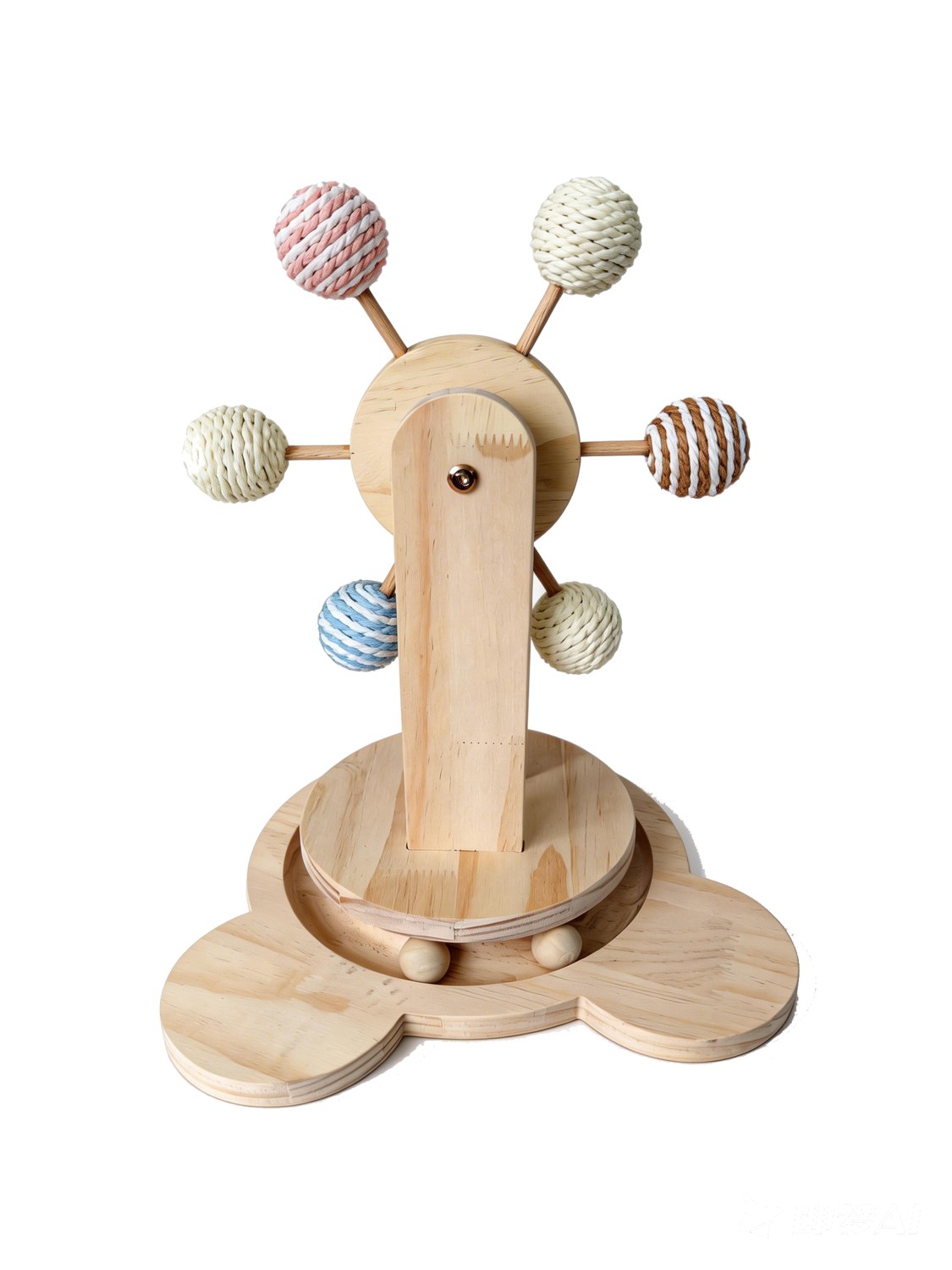 Cat Activity Toy in pine — Dalico Pets DP-022