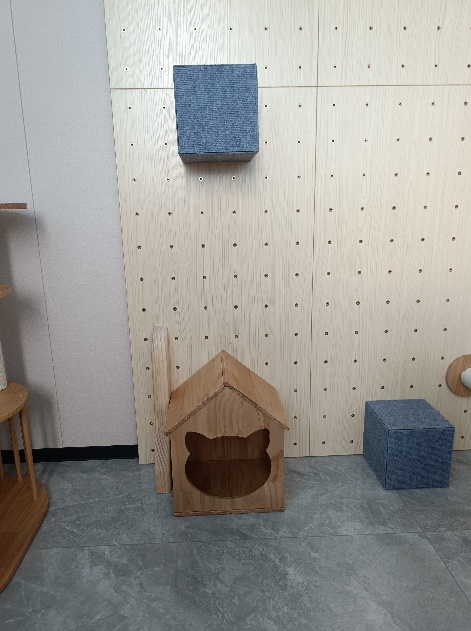 Cat House in new zealand pine finger-jointed board — Dalico Pets DP-013