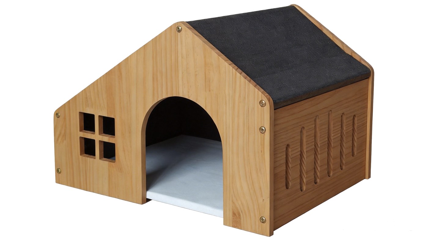 Dog House in new zealand pine finger-jointed board — Dalico Pets DP-008