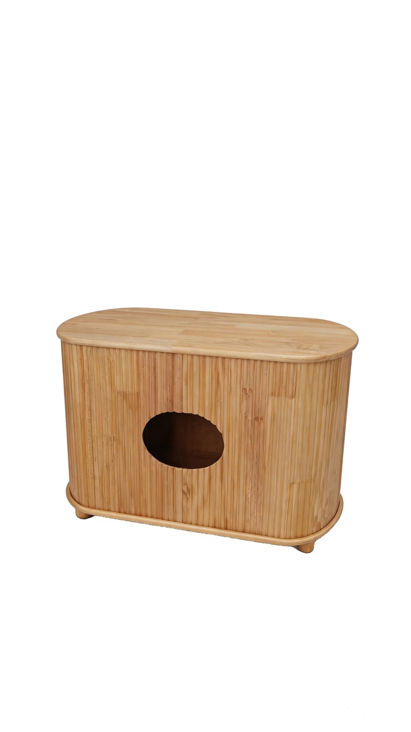 Cat Litter Cabinet in pine finger-jointed board — Dalico Pets DP-003