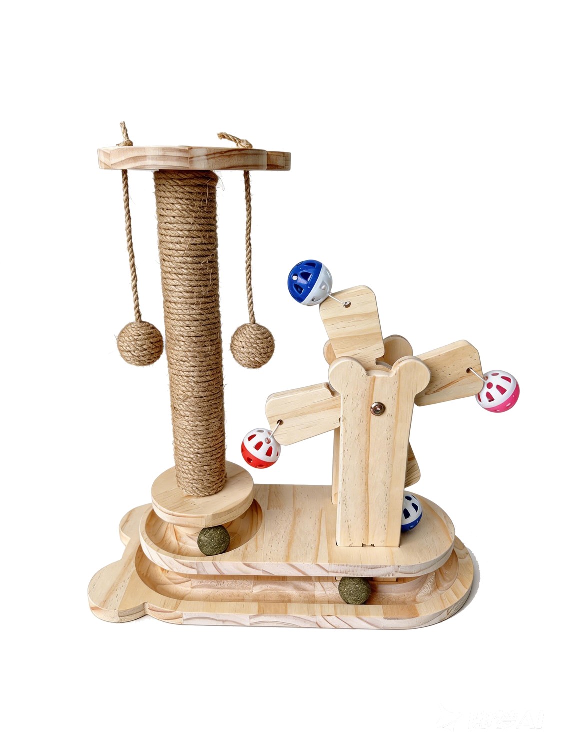 Cat Activity Toy in pine — Dalico Pets DP-020